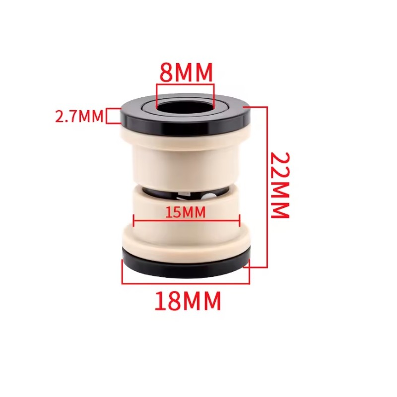 Puzdrá tlmičov ID 8 mm - OD 12 mm - 22 24 32 44 50 52 54 68 mm KROXNE - 1  
