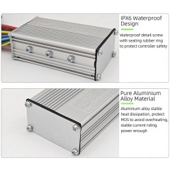 S866-ohjain- ja näyttösarja sähköpyörään - 24v, 36v, 48v - 250w, 350w 500w 13a, 15a, 22a  - 10 Luotettava harjaton ohjain: vain 