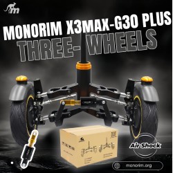 Monorim X3 Max Air elso felfuggesztes ket kerek a Ninebot Max G30 & hasonlo rollerekhez – Pótalkatresz & lengéscsillapító Monori