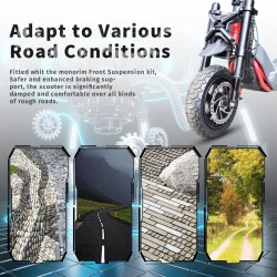 Framfjaedring Monorim MZ3 Plus Dual Air foer Segway ZT3 oekad komfort  - 3  