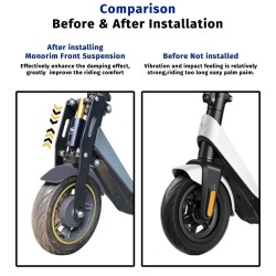 Monorim MN2 front suspension for KQi2 Pro, comfort and stability  - 6 Improves comfort, control and stability. Monorim MN2 front