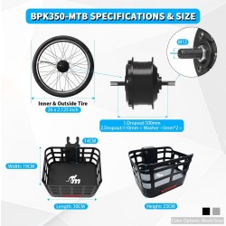 Monorim BPK350 Kit motor 380w - Batterie inklusive für E-Bike  - 7 Monorim BPK350 E-Bike Power Kit, 380W – Wandeln Sie Ihr Fahrr