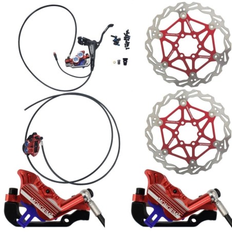 Olokliroméno kit ydravlikón frénon Monorim EB01 4 emvólon - mochloí, dankánes, kalódio kai dískos frénon Monorim - 2 Olokliromén