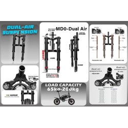 Monorim MD0 Dual Air Version 490mm x 165mm Front Suspension  - 13 
Fitment: built for setups that require 490mm x 165mm sizing (