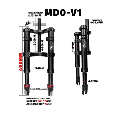 Suspensao dianteira Monorim MD0-V1 para Xiaomi M365/Pro  - 11 
Compatibilidade: kit Monorim MD0-V1 para Xiaomi M365/Pro e compat