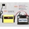 12V 2A battery charger for lead acid batteries 7Ah 12Ah 14Ah 20Ah  - 3 Main Features

Digital LCD display showing real-time volt
