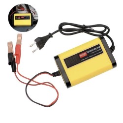 12V 2A batteriladdare för blybatterier 7Ah 12Ah 14Ah 20Ah  - 1 Huvudfunktioner

Digital LCD-skärm som visar spänning (V), ström 