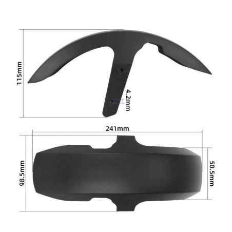 Perednie krylo dlia elektro-samokata Xiaomi 5 ta 5 Pro  - 1  