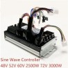 Sinusboelge brushless motorcontroller kit 48V 84V 50A 3000W med gasgreb og display  - 19 Produktliste

50A controller + 1 gashån