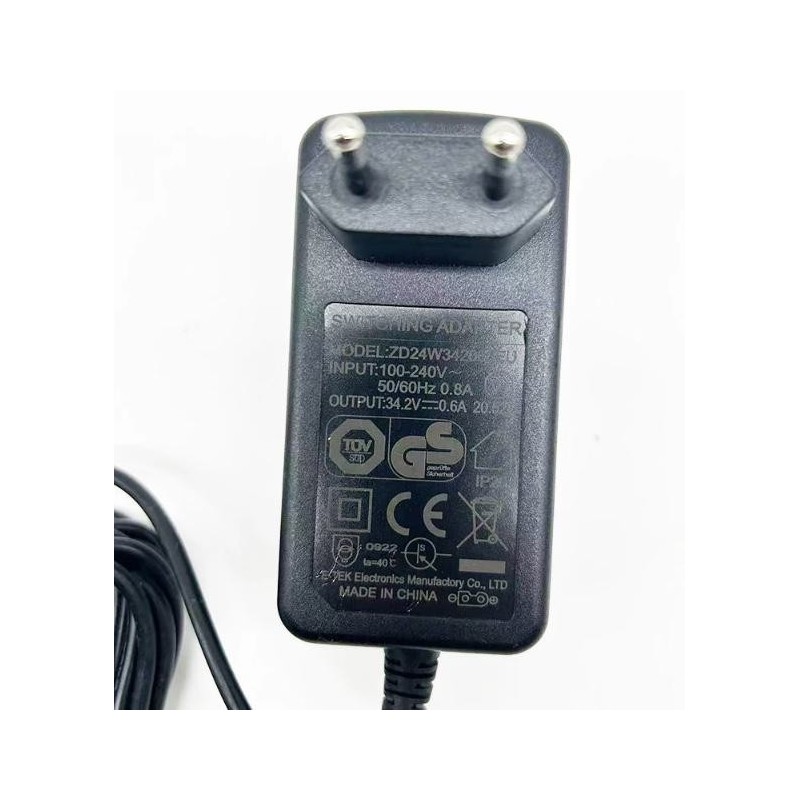 Porszivo tolto 34,2V 0,6A (ZD24W342060EU) halozati adapter  - 1 Kompatibilis 34,2V 0,6A: porszivokhoz, amelyek ezt a specifikaci