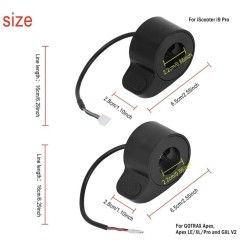 Gachette d'acceleration pour trottinette Gotrax GXL V2/Apex/Apex Pro/Apex XL/XR Elite ou similaire  - 9 Compatibilite precise Go