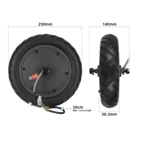 Motor dlya samokata Xiaomi 5 sovmestimyi, zapchast s vysokim momentom  - 1 Sovmestimost: dlya Xiaomi 5 i podobnykh elektrosamoka