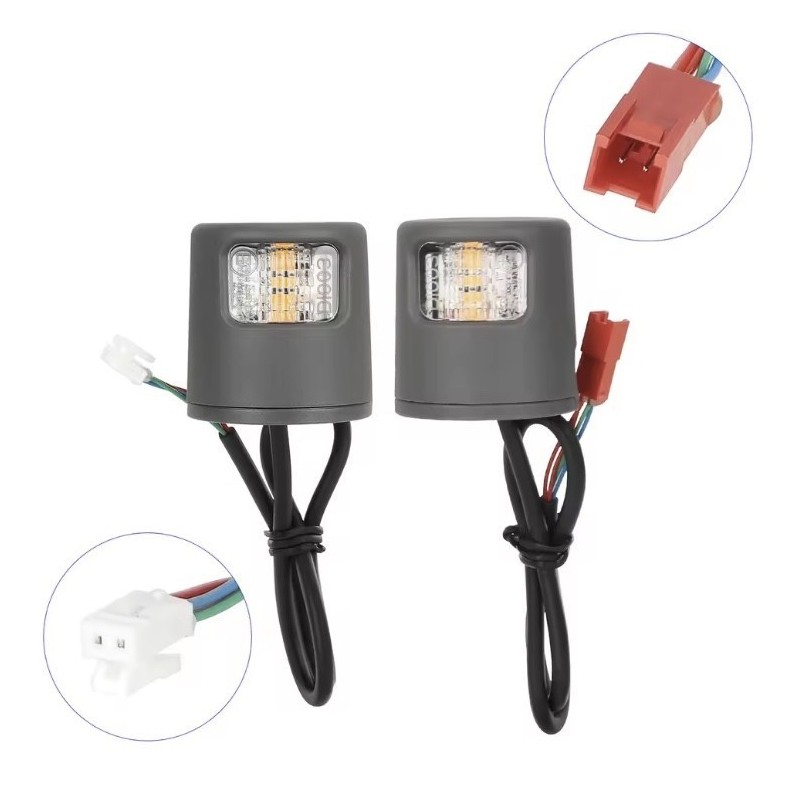 LED turn signal lights for Xiaomi Scooter 5/5 Pro/5 Plus/5 Max or similar - safety indicator kit  - 1 
Clear compatibility: made