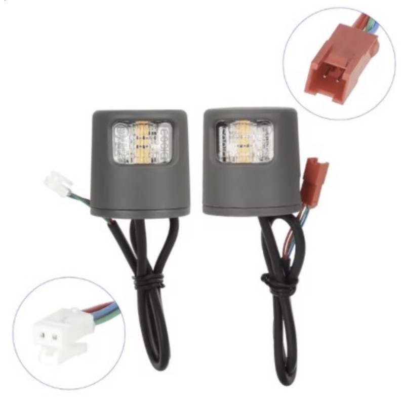 Luci LED intermittenti per monopattino Xiaomi 4 Lite 2nd o simile, kit segnalazione e sicurezza  - 1 Compatibile con Xiaomi 4 Li