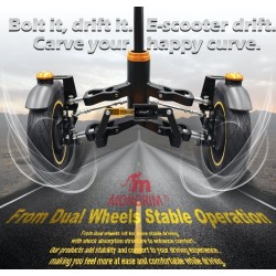 Monorim X3 Max Air framfjedring med dubbla framhjul for Ninebot Max G2: reservdel och stodampare Monorim - 1 Passar Ninebot Max 