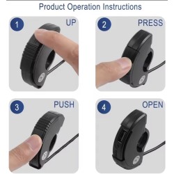 USB a USB-C nabijaci port na riadidla elektrickej kolobezky - XT30, XT60 a XT90  - 3 Vhodny na riadidla elektrickych kolobeziek,