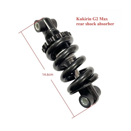 Amortiguador delantero y trasero para patinete Kukirin G2 MAX o similar  - 1 
Compatible con patinete Kukirin G2 MAX y modelos s