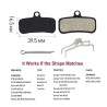 Plaquettes de frein Shimano Saint M810/M820, Zee M640, XTR M9120, XT M8020, Deore MT520 et TRP Quadiem/Slate T4  - 2 
Compatible