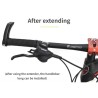 Extensores de aluminio para manillar bicicleta MTB o similar regulable de 30 a 40cm - compatible con manillar 22mm  - 5  