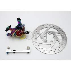 Täydellinen jarrupaketti kromisella xTech-jarrusatulalla malleihin Xiaomi M365, 1S, Essential, Pro2 tai M365 Pro ZOOM xTech - 2 