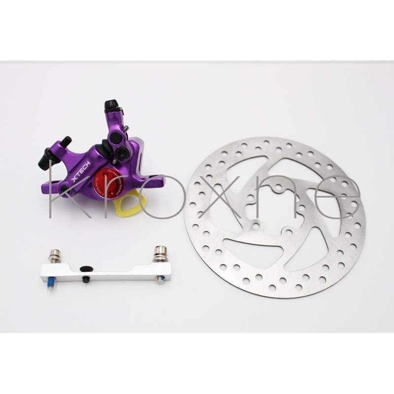 Set complet de frână violet xTech pentru Xiaomi M365, 1S, Essential, Pro2 sau M365 Pro. ZOOM xTech - 4 
Set de instalare complet