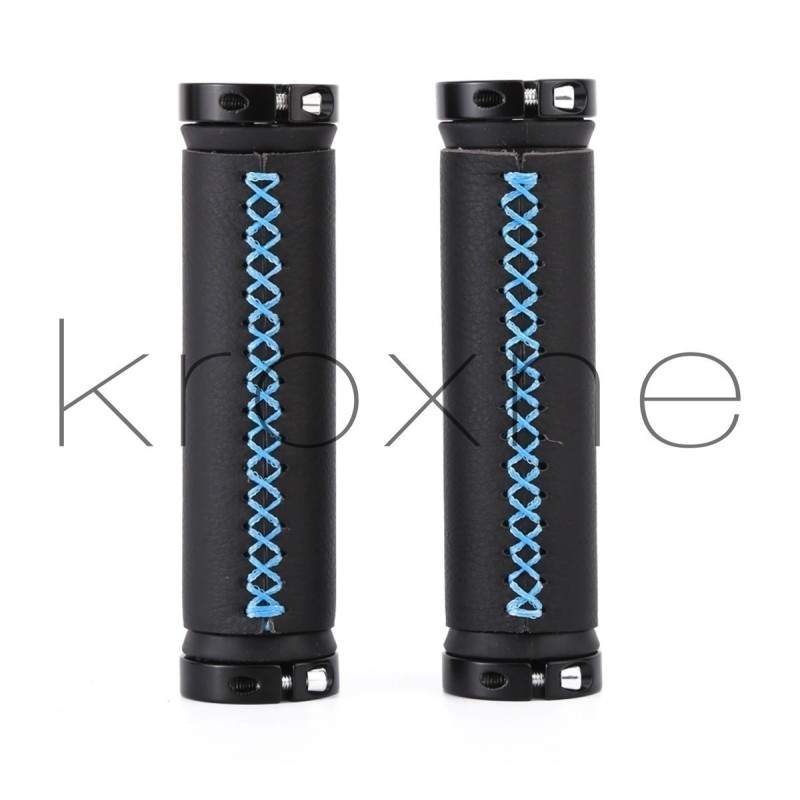 Braided leather handlebar grips with adjustable rings KROXNE - 3 Upgrade your cuffs to the braided leather model consisting of t