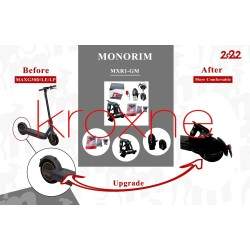 Monorim MXR1-GM задно окачване със скоба за регистрационни номера и разтегателен калник за Ninebot Max Monorim - 24  






Mono