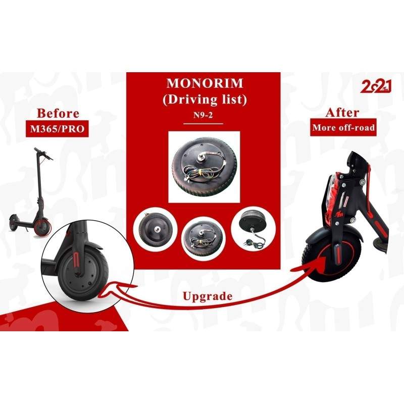 48v 500w IP67 nagy nyomatékú motor Xiaomi M365, 1s, Pro2 és M365 PRO készülékekhez Monorim - 1 48v 500w IP67 nagy nyomatékú moto