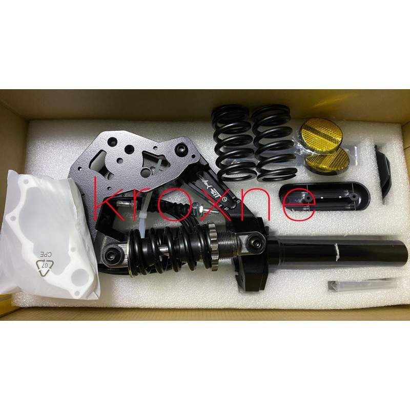 Sharkset front suspension for Ninebot Max G30, G30D, G30P and G30LP Sharkset - 11 Sharkset front suspension with two shock absor