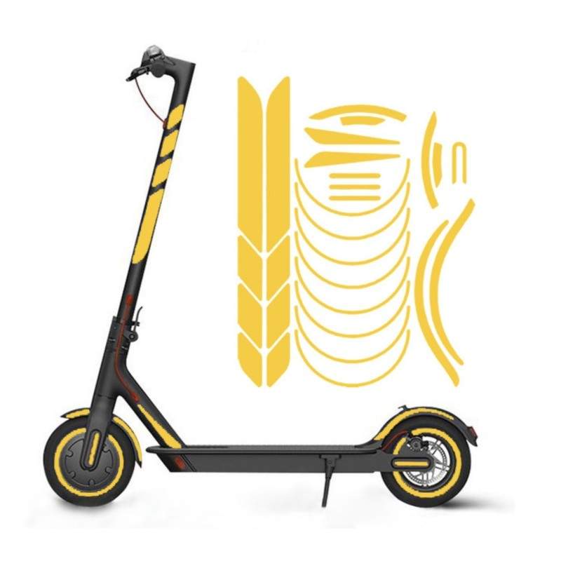 Reflective stickers for the Xiaomi M365, 1S, Pro2, M365 Pro and Essential chassis - Xiaomi - 20 Reflective stickers for the Xiao