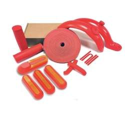 Kit de carenagem com cor personalizada - para-lamas mais extras - padrão e design de lanterna traseira grande  - 2 Kit de carena