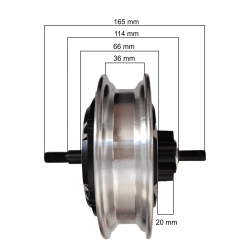 48v 500w galinis variklis Kugoo M4, Ovex Z1 plus ar kitiems modeliams. adaptyvus generinis variklis Kugoo - 2 Sumontuokite šį va