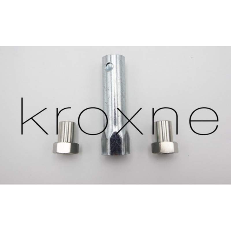 Forlengede muttere og utvidede bolter for å installere motoren med skivebrems på MR1 eller DMR1 bakfjæring Monorim - 3 
Installe