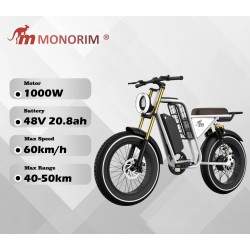 Monorim Vipe - vélo électrique avec moteur 1000w et batterie 20,8A Monorim - 1