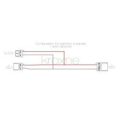 Cable de conexión paralela para batería externa compatible con patinete, bicicleta eléctrica o similar  - 2