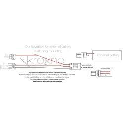 Câble de connexion commuté pour batterie externe compatible avec scooter, vélo électrique ou similaire  - 2 Câble de connexion c