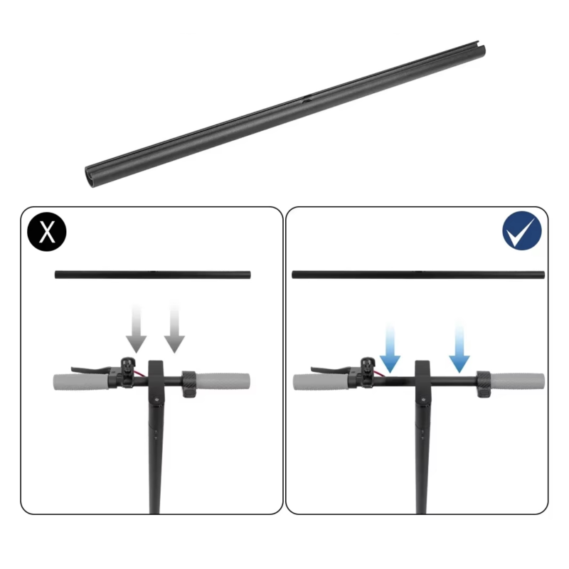 52cm pidennetty ohjaustanko Xiaomi-, Ninebot- tai vastaaviin sähköskoottereihin.  - 2 52cm pidennetty ohjaustanko Xiaomi-, Nineb