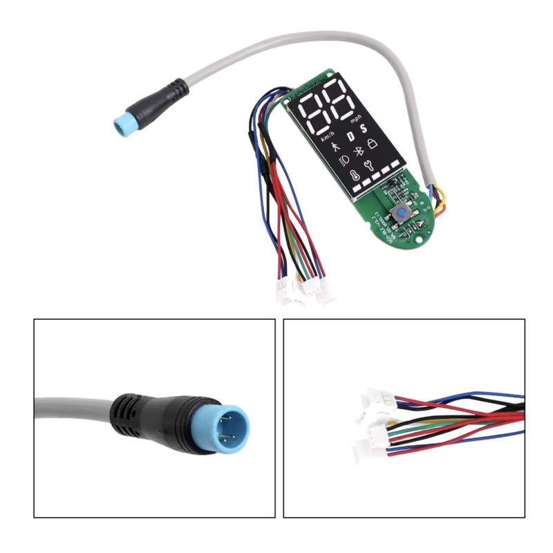 Kontrollpanel - skjerm for Xiaomi Pro, Pro2, Essential med to uavhengige kabler for bremsespak  - 3 Kontrollpanel - skjerm for X