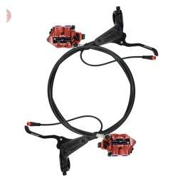 Kit complet de frână hidraulică Monorim EB01 cu 4 pistoane - pârghii, etriere, cablu și disc de frână Monorim - 2 Kit complet de