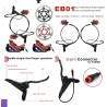 Kit completo freno idraulico Monorim EB01 a 4 pistoncini - leve, pinze, cavo e disco freno Monorim - 3 Kit completo freno idraul