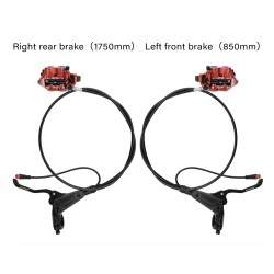 Täydellinen Monorim EB01 4-mäntäinen hydraulijarrusarja - vivut, jarrusatulat, vaijeri ja jarrulevy Monorim - 5 Täydellinen Mono