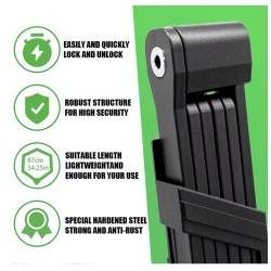 Hengelås med anti-tyveri foldemekanisme laget av høykvalitets materiale KROXNE - 3  