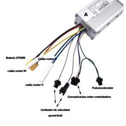 Controladora delantera para patinete eléctrico de 48v / 52v 35A JP KROXNE - 2  