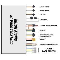 Ovladač pro jednomotorový elektrický skútr 60v 35a JP KROXNE - 2  