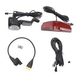 Tongsheng TSDZ2 nopeusanturi "Y"-jaottimella etu- ja takavaloille, 36V/48V keskimoottori Tongsheng - 2  