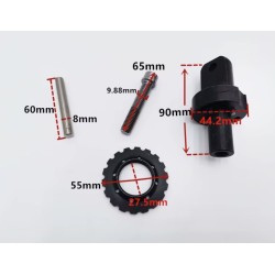 Skládací systém pro Kugoo G1 Zero 10x šroub sady na opravu závěsu sestavy skládací konzoly Zero - 3  