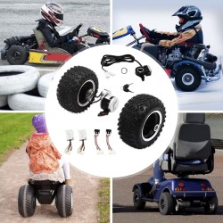 Sada pro DIY přestavbu (2 motory, ovladač a plyn) - Vzduchové pneumatiky - Motokáry, invalidní vozík KROXNE - 6  
