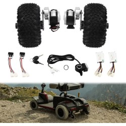 DIY Conversion Kit (2 moottoria, ohjain ja kaasu) - Ilmarenkaat - Go Kart, pyörätuoli KROXNE - 7  