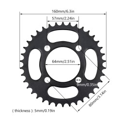 Komplet električnega tricikla (brezkrtačni elektromotor, krmilnik, plin) 48v 500w 750w KROXNE - 12  
