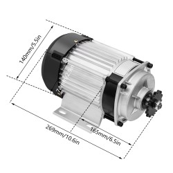 Kit para triciclo eléctrico ( motor eléctrico sin escobillas, controladora, acelerador) 48v 500w 750w KROXNE - 21  